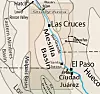Mesilla Basin on map