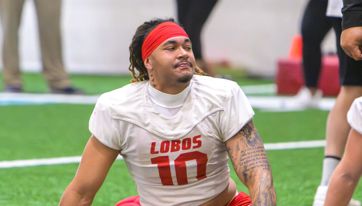 UNM position preview: DE Darren Agu giving Lobo defensive line a 'Freaks List' worthy presence