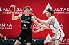 Fynn Lastring, a 6-10 forward from Germany, during an August 2025 game against Turkey in the FIBA U18 EuroBasket championships.