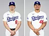 Kiké Hernandez, left, and Brusdar Graterol, right.