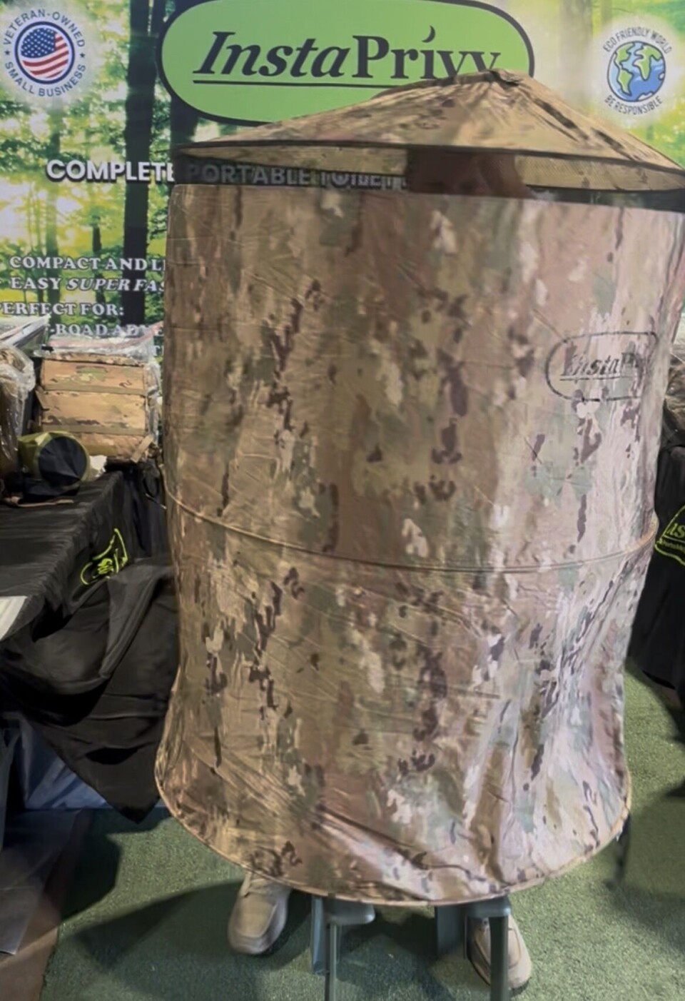 backpack with mini tent portable toilet InstaPrivy Kit in a 4 stakes and guy lines GO New Mexico review: The