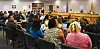 A large audience made up mostly of Los Lunas Schools employees gather in the district’s boardroom to hear the report and vote on the district’s special audit, which was released on Wednesday, May 20.