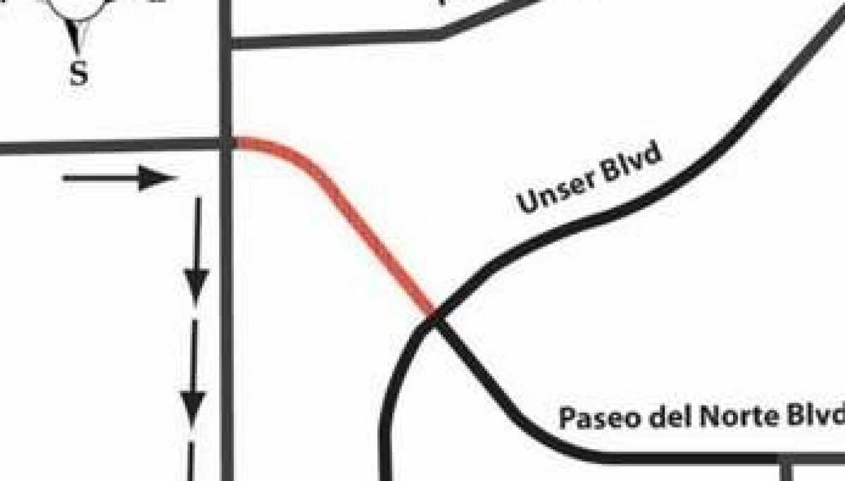 Paseo near Unser to shut down for construction