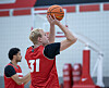 UNM Lobo Rytis Petraitis at a Lobo practice