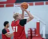 UNM Lobo Rytis Petraitis at a Lobo practice