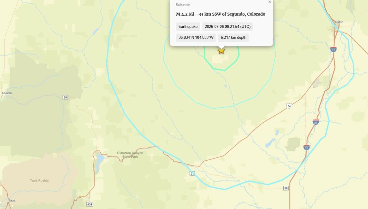 Earthquakes shake northern New Mexico, southern Colorado