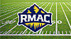 Rocky Mountain Athletic Conference logo with image of a football field behind it.