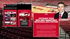 A graphic showing social media posts from the UNLV men's basketball team and a picture of head coach Josh Pastner with the Thomas & Mack Center in the background.