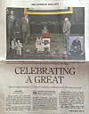 ����������ϼ�paper clipping showing article of a 2015 memorial service for Mel Daniels.