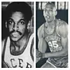 Black & white photos of Roger Brown and Mel Daniels.