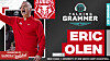 Image of UNM Lobo basketball coach Eric Olen on a graphic promoting the latest ����������ϼ� podcast conversation with the coach.