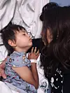 Naomi Natale holds her youngest son Sebastián Casaus Natale during one of the many hospital stays he's had to endure.