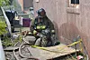Two Albuquerque firefighters fall through floor during International ...