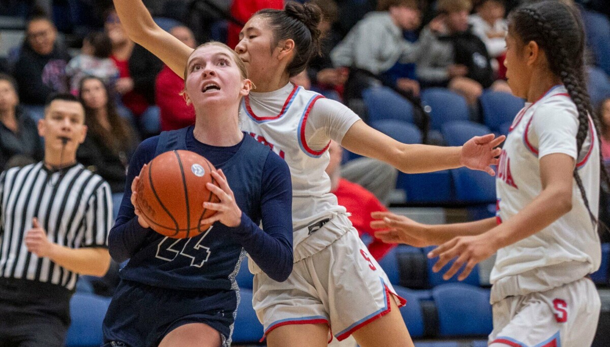 Real Rios Basketball Photos: Rio Rancho takes on Sandia in Rio Rancho girls basketball ...
