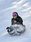 Sledding in Santa Fe