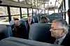 2023 Senators ride an SFPS bus to have luch with students
