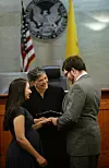 Valentine's Day wedding at the Bernalillo County Metropolitan Court