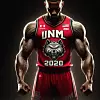 AI generated UNM Lobo basketball jersey for 2050