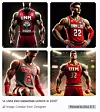 AI generated UNM Lobo basketball jersey for 2050