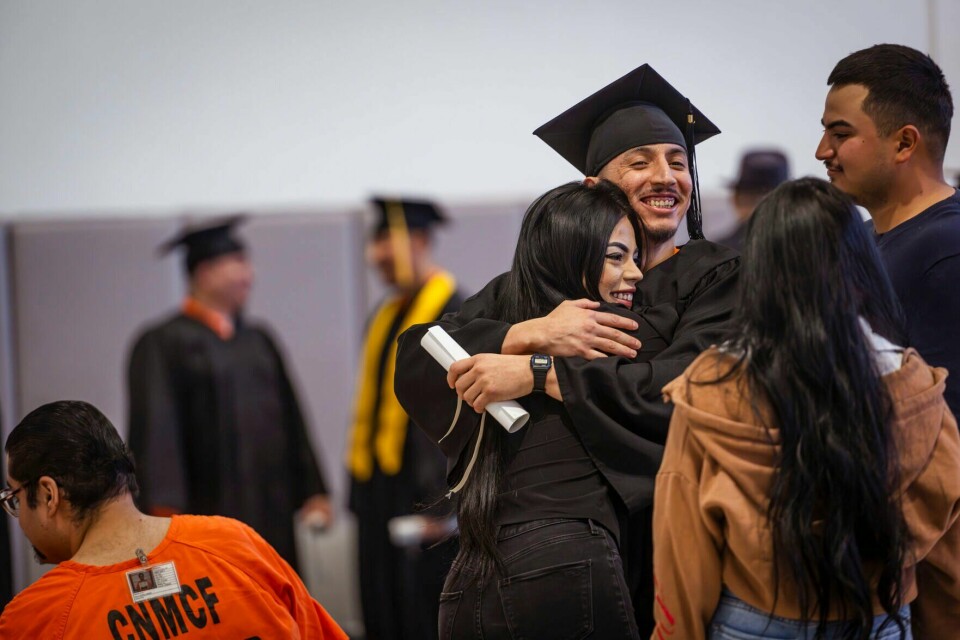 Photos: 11 inmates receive their diplomas at Central New Mexico ...