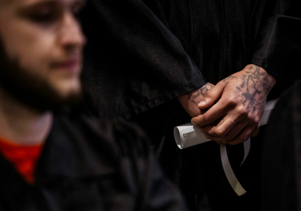 Photos: 11 inmates receive their diplomas at Central New Mexico ...