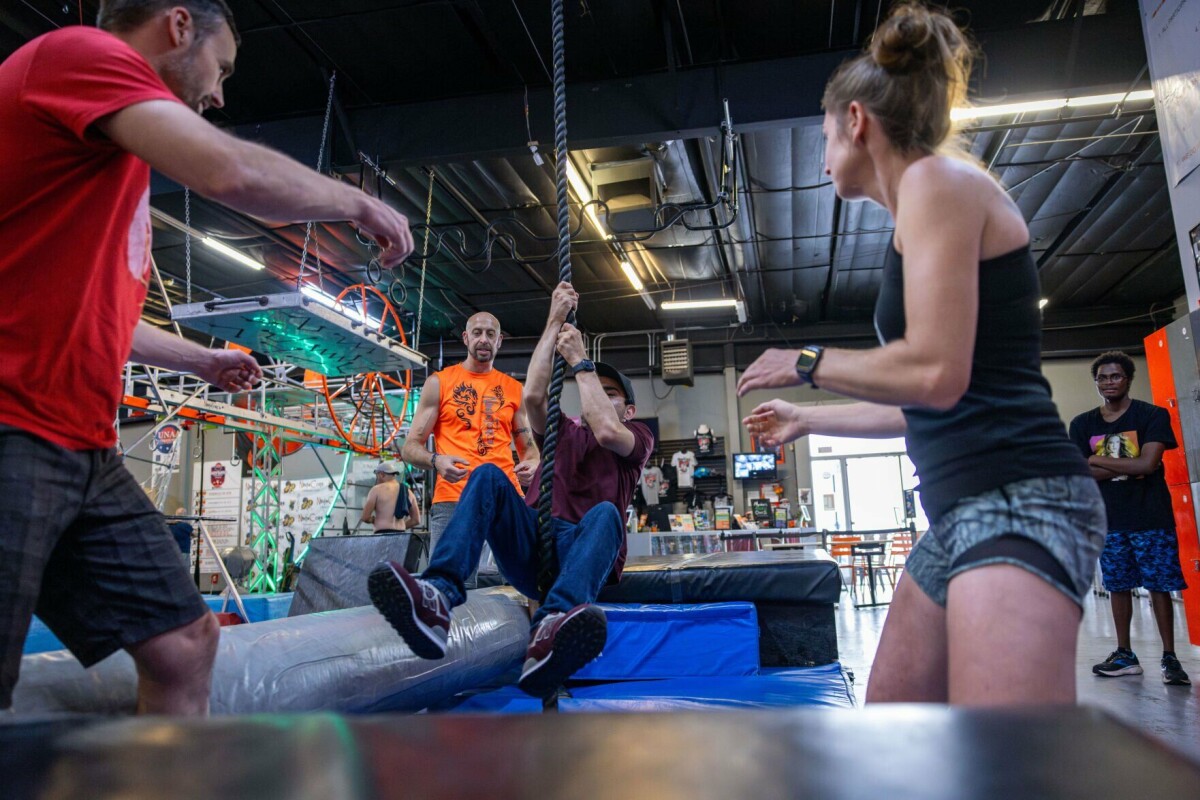 Adaptive athletes and advocates take on the NinjaForce Obstacle