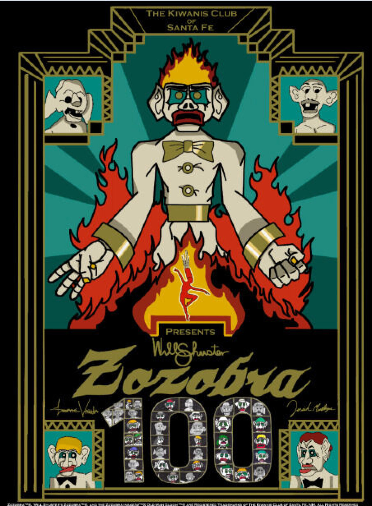 100 years of burning: 2024 Zozobra T-shirt, poster artists